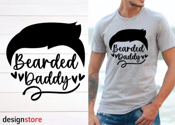 Bearded Daddy Svg: A Versatile Graphic Design Asset for T-Shirt Designs