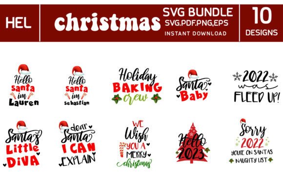 Funny Christmas SVG Bundle 2023: Graphics and Crafts for Modern Publishing