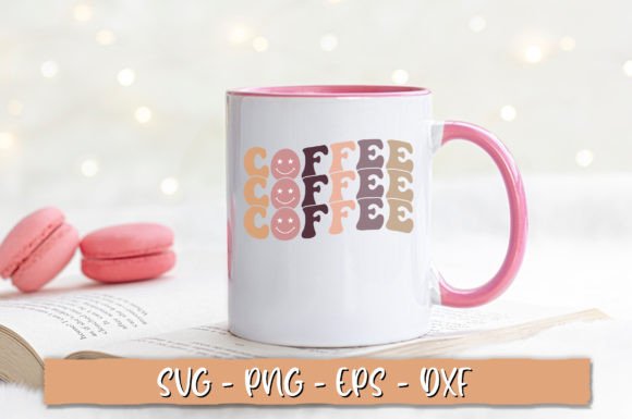 Funny Coffee SVG, Retro Graphics for Crafts
