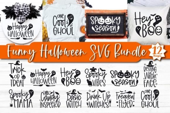 Funny Halloween SVG Bundle Hocus Pocus for Graphics and Crafts