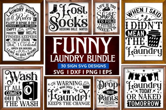 Funny Laundry Svg Bundle: A Graphic Design Asset for Crafts & Content