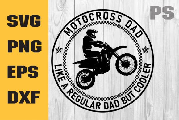 Motocross Dad Svg, Funny Vintage Graphics for Crafts