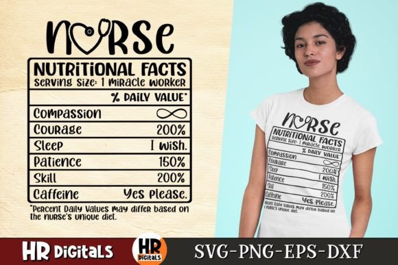Nurse Nutritional Facts, Funny Nurse SVG: Graphics & Crafts Review
